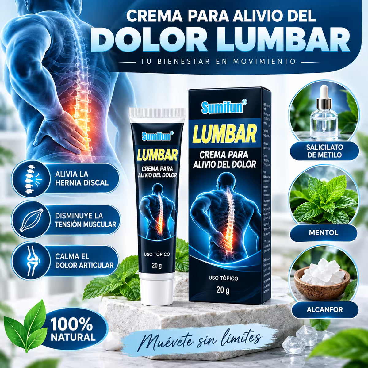 Crema dolor lumbar