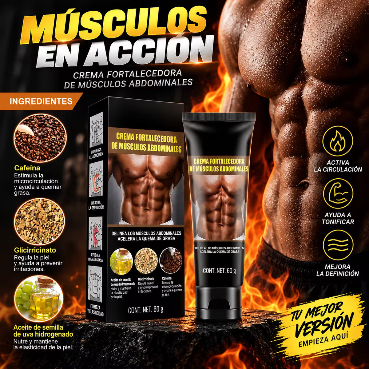 Crema Chupa grasa abdominal